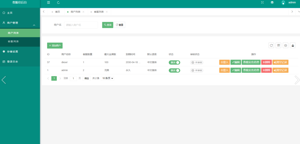 多语言在线客服系统源码来客